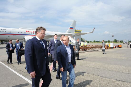 Vladimir Putin's working visit to Stavropol Territory