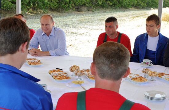 Vladimir Putin's working visit to Stavropol Territory