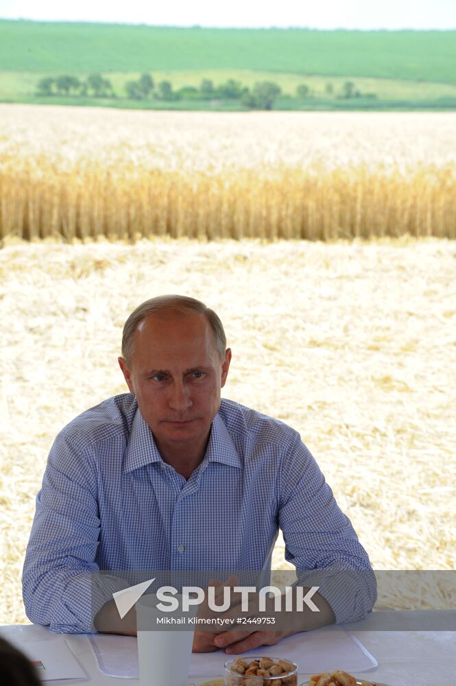 Vladimir Putin's working visit to Stavropol Territory