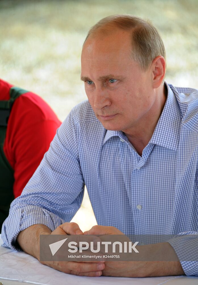 Vladimir Putin's working visit to Stavropol Territory