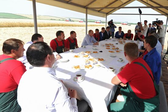 Vladimir Putin's working visit to Stavropol Territory