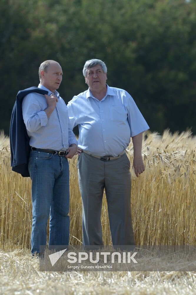 Vladimir Putin's working visit to Stavropol Territory
