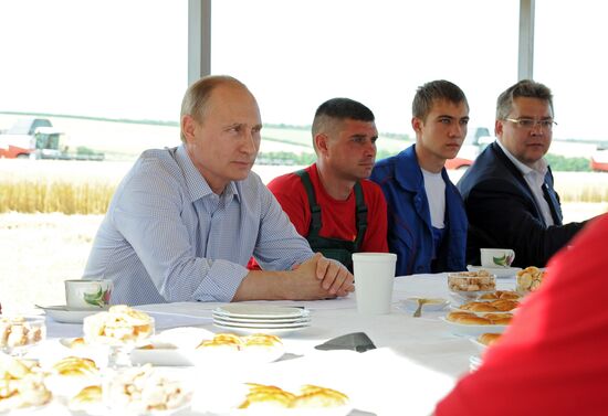 Vladimir Putin's working visit to Stavropol Territory