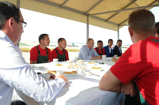 Vladimir Putin's working visit to Stavropol Territory
