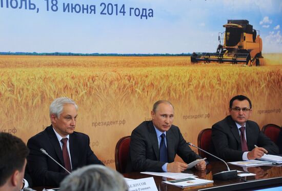 Vladimir Putin's working visit to Stavropol Territory