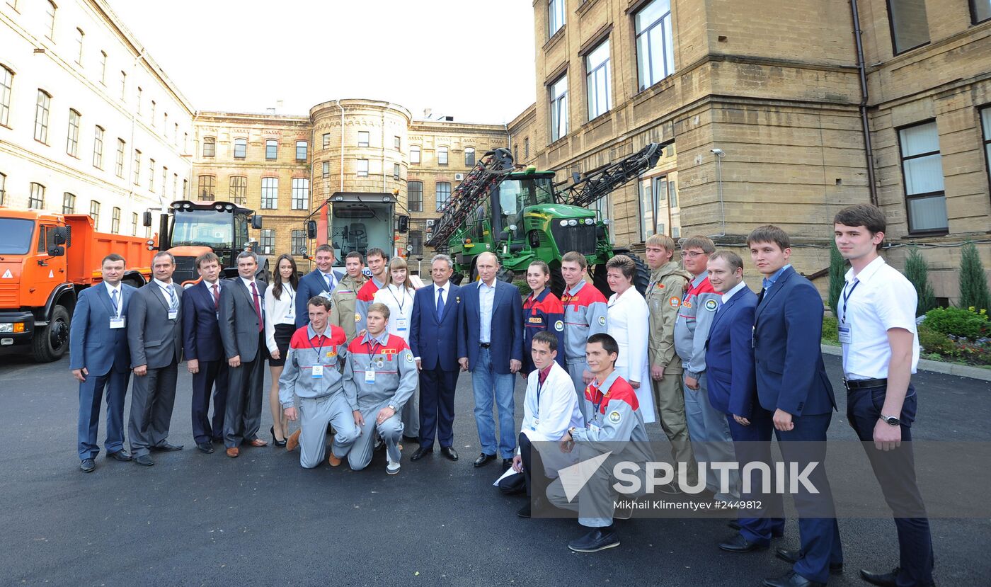 Vladimir Putin's working visit to Stavropol Territory