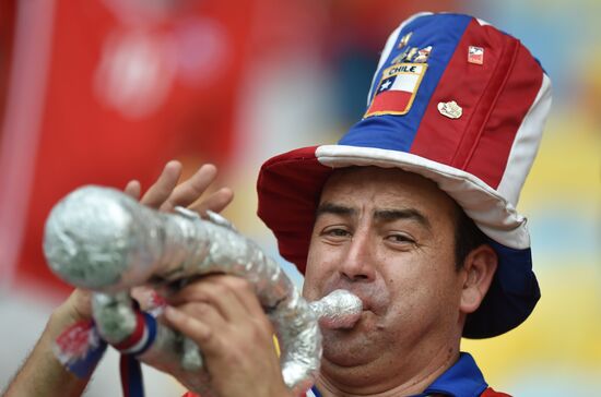 The 2014 FIFA World Cup. Spain vs. Chile