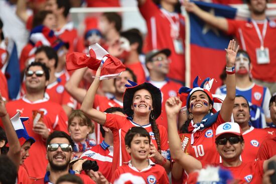 The 2014 FIFA World Cup. Spain vs. Chile