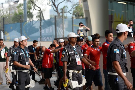 The 2014 FIFA World Cup. Spain vs. Chile