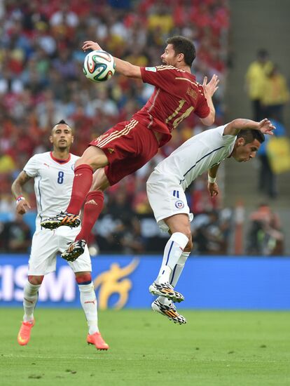 The 2014 FIFA World Cup. Spain vs. Chile