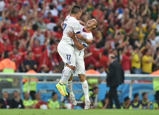 The 2014 FIFA World Cup. Spain vs. Chile