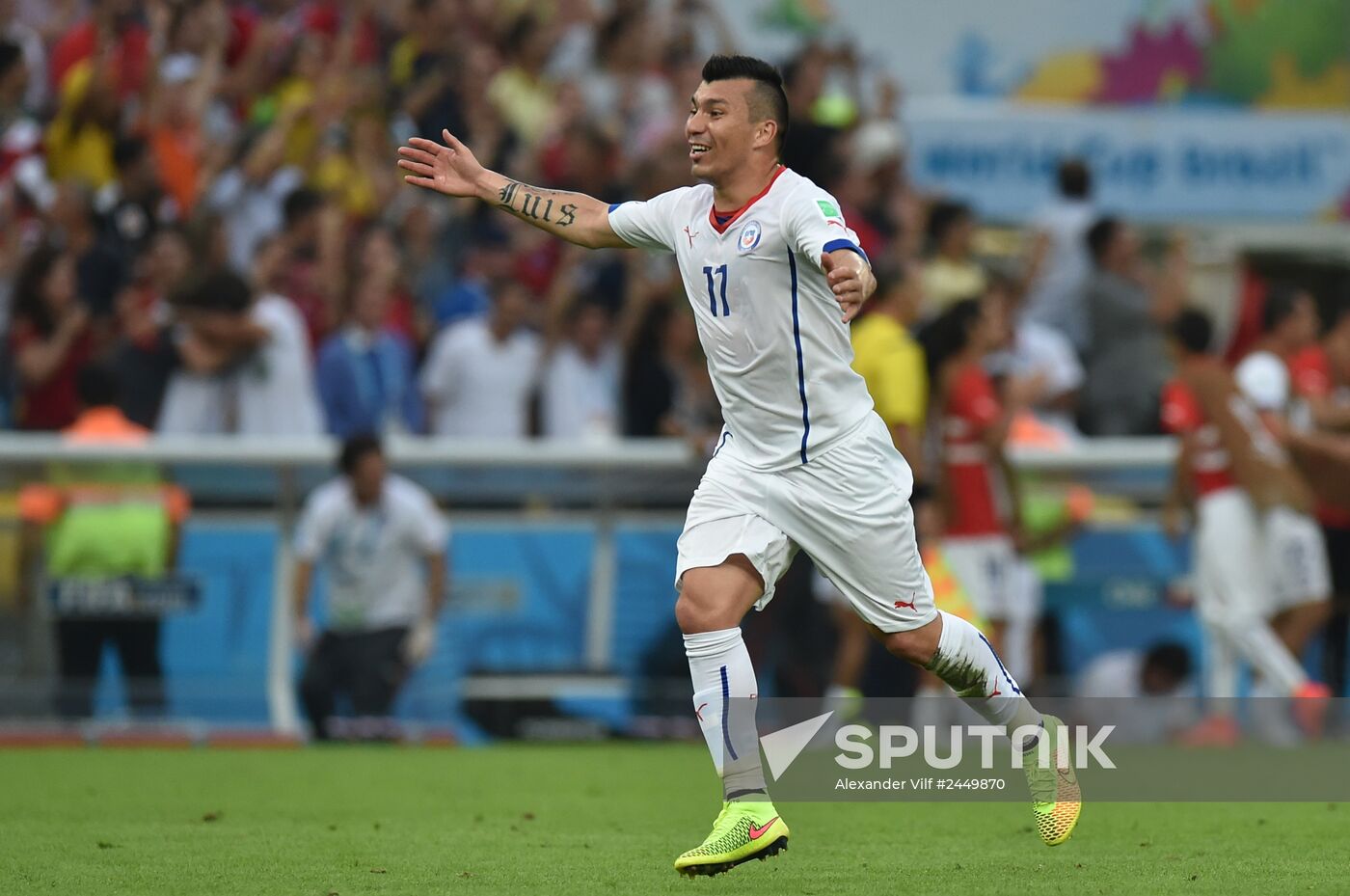 The 2014 FIFA World Cup. Spain vs. Chile