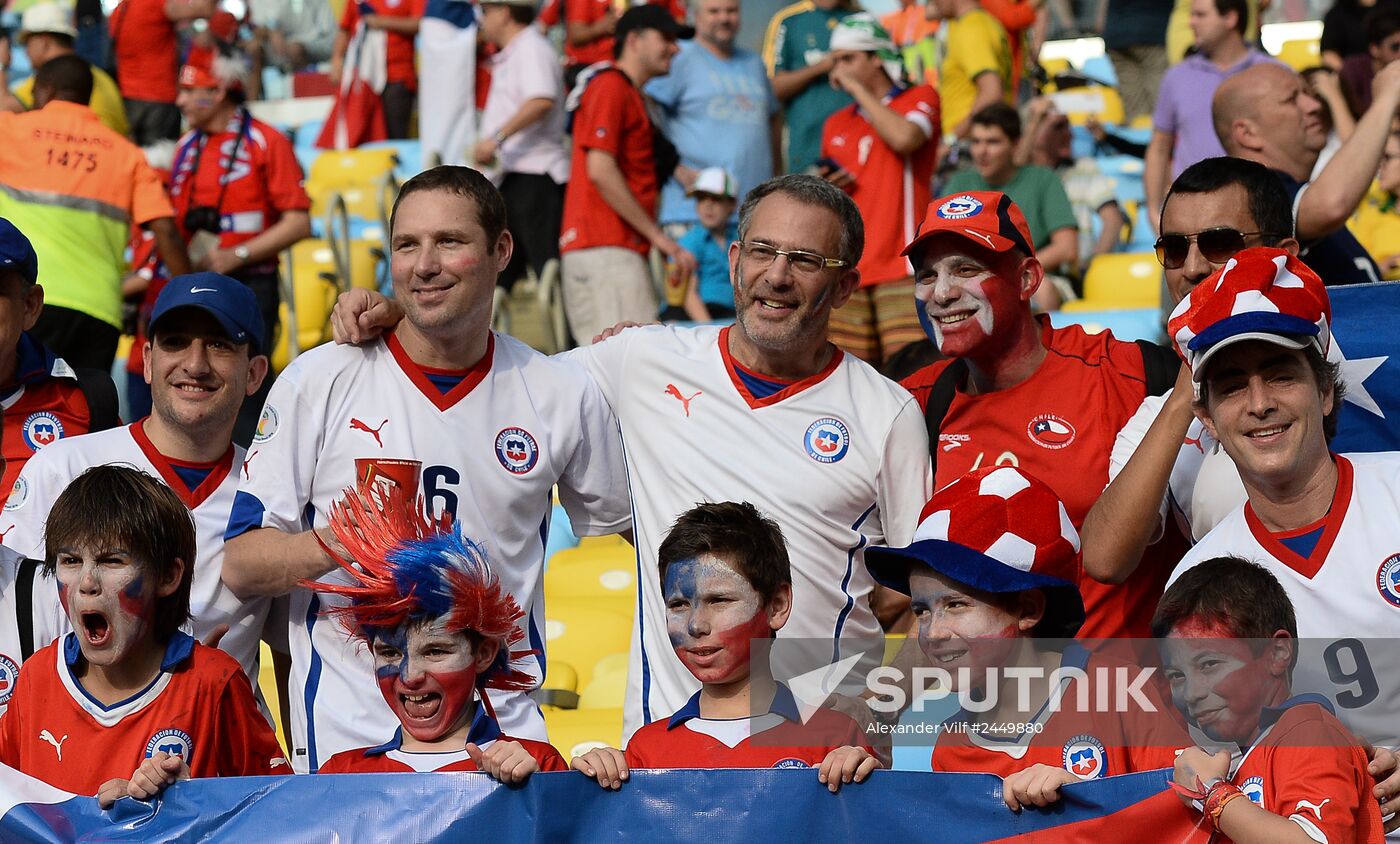 The 2014 FIFA World Cup. Spain vs. Chile