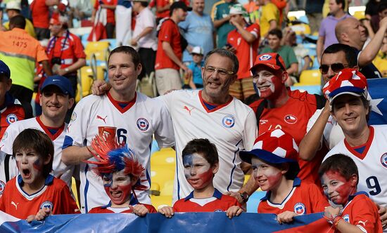 The 2014 FIFA World Cup. Spain vs. Chile