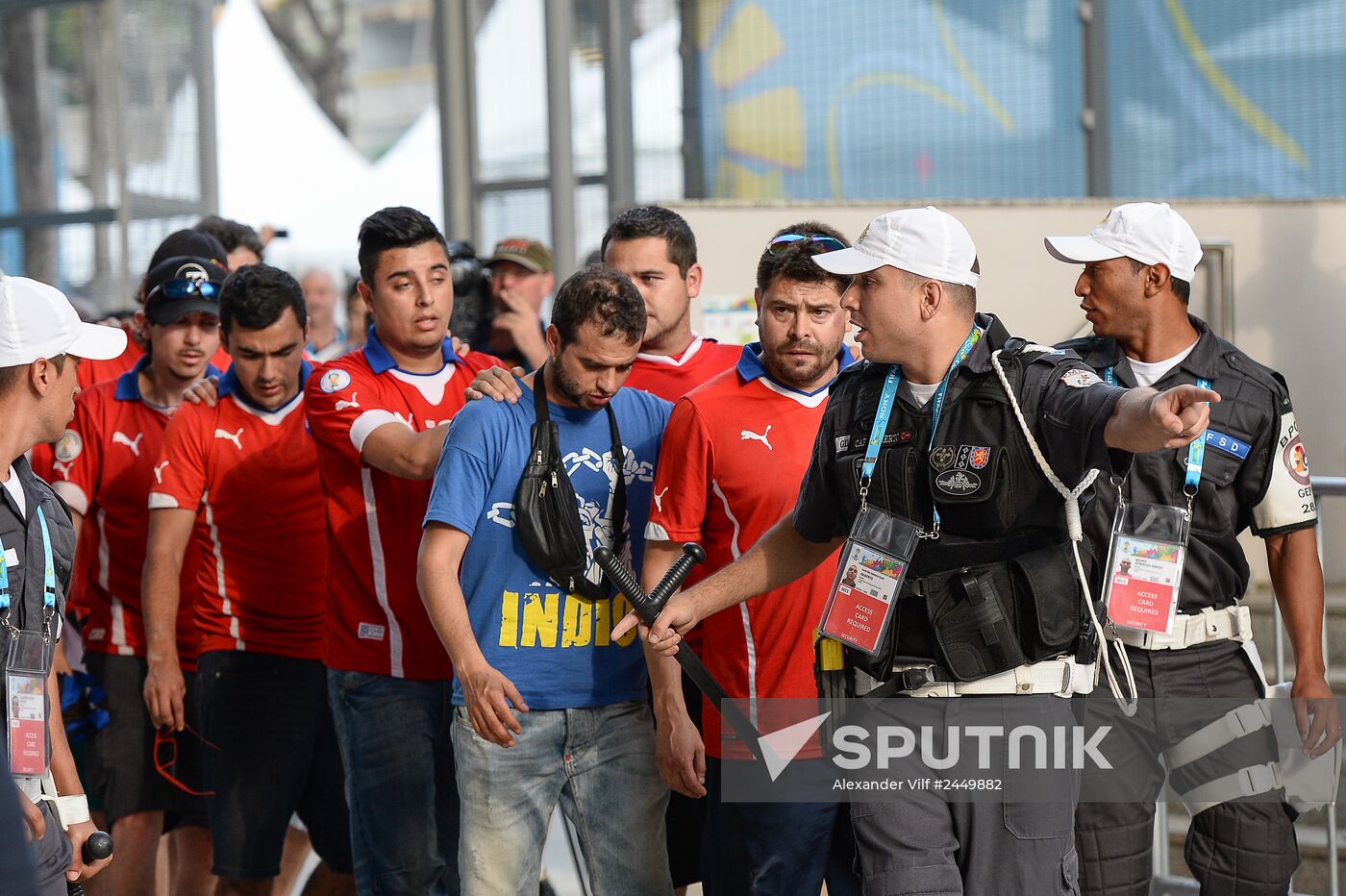 The 2014 FIFA World Cup. Spain vs. Chile
