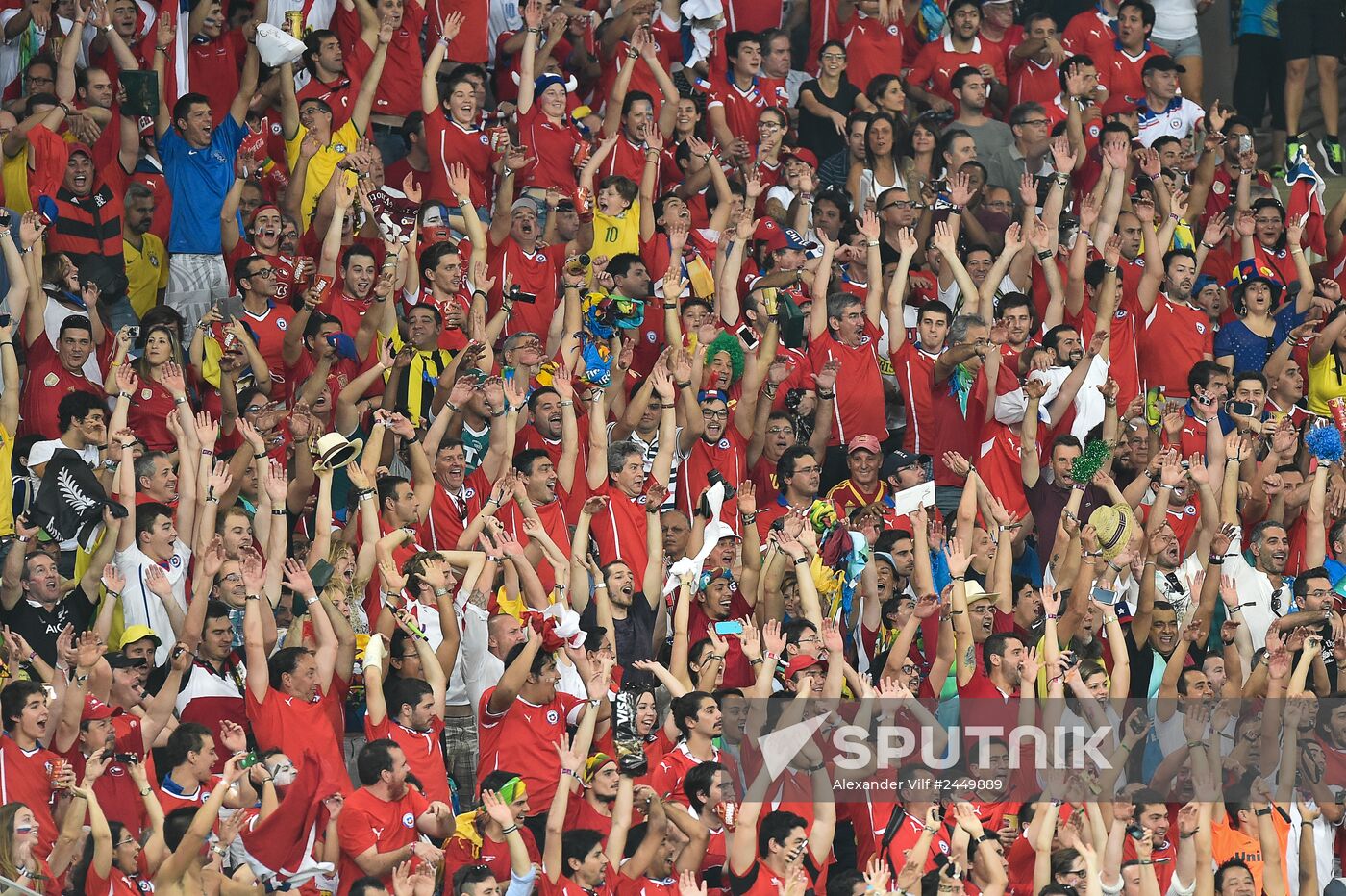 The 2014 FIFA World Cup. Spain vs. Chile