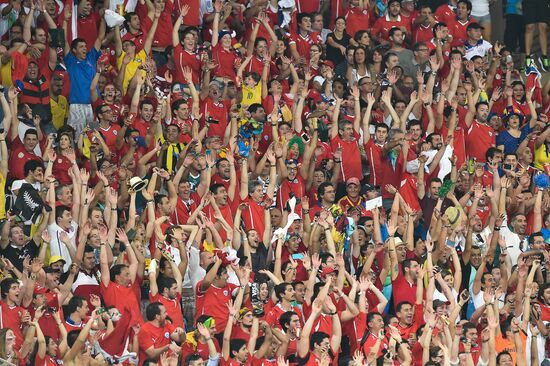 The 2014 FIFA World Cup. Spain vs. Chile