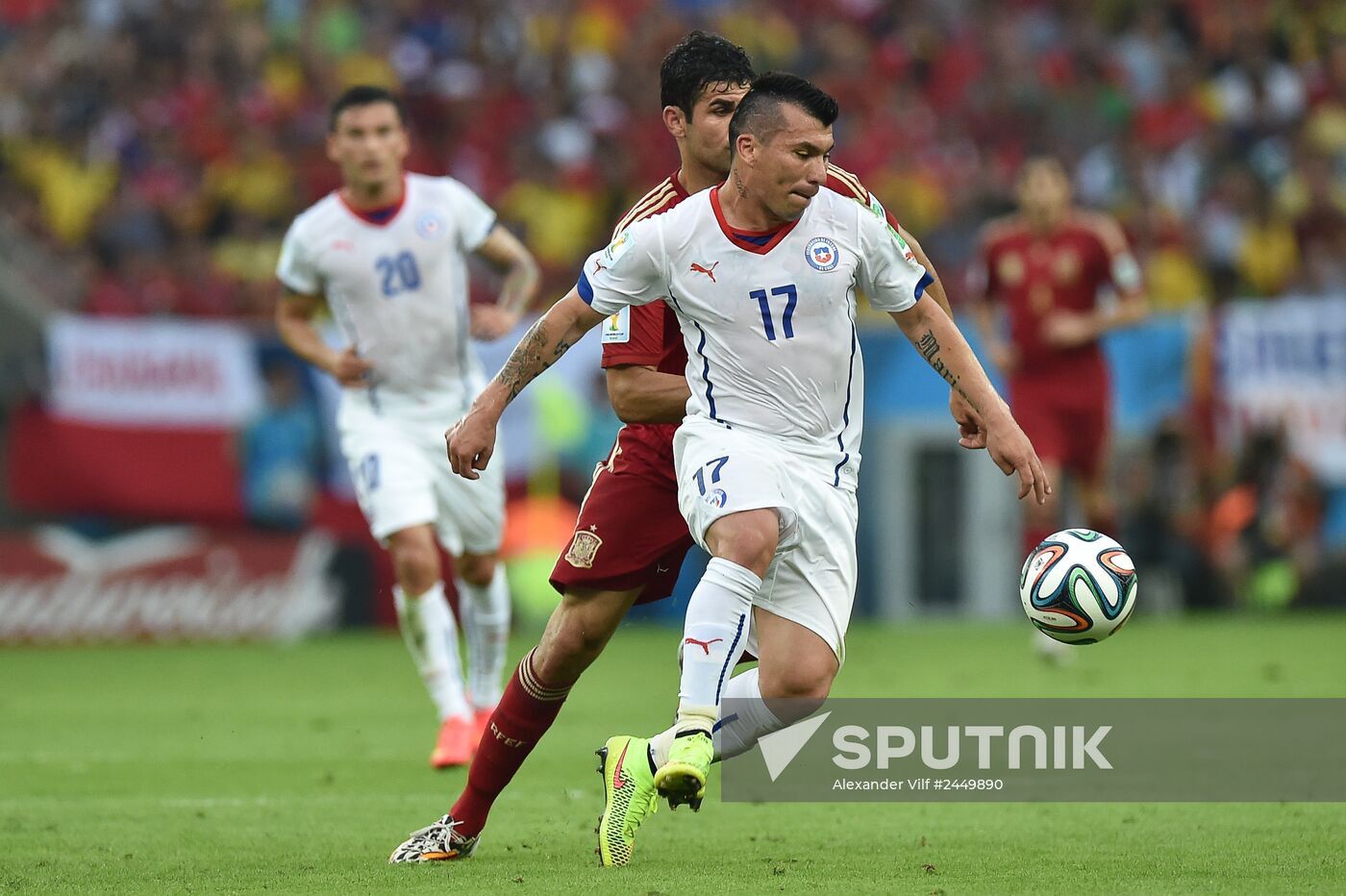 The 2014 FIFA World Cup. Spain vs. Chile