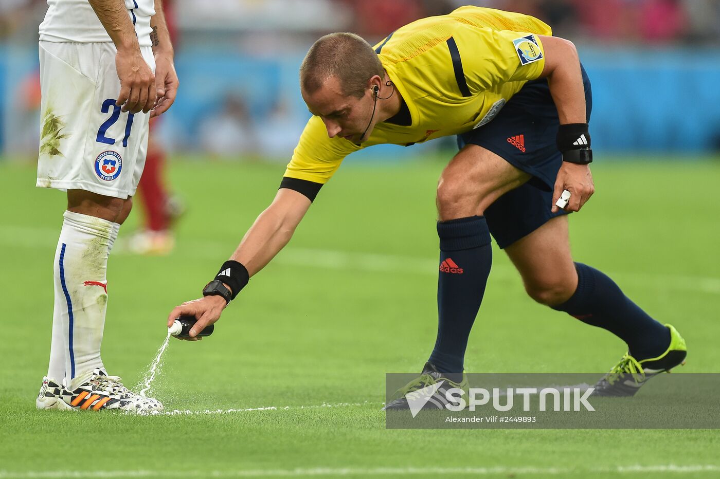 The 2014 FIFA World Cup. Spain vs. Chile