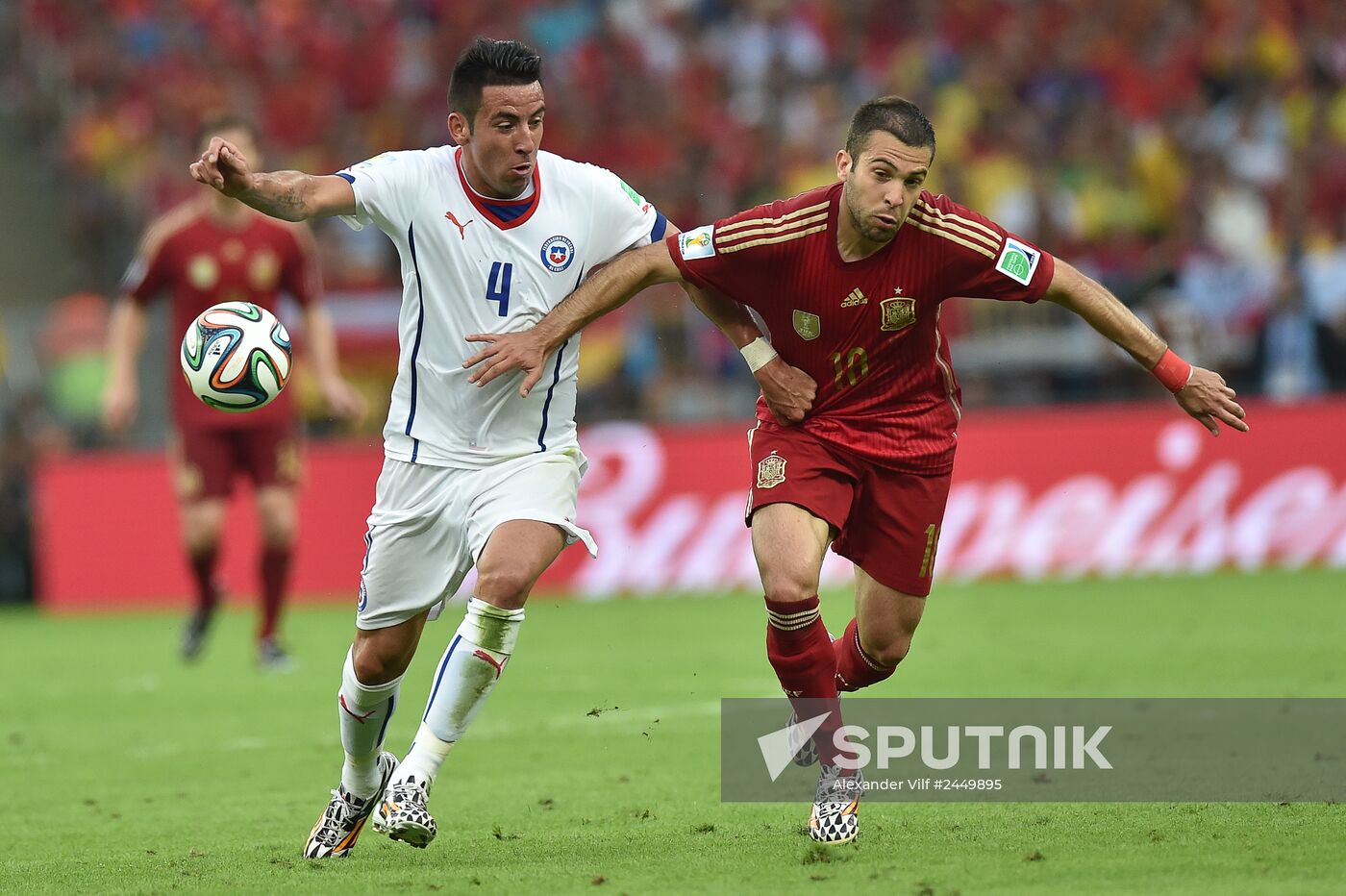 The 2014 FIFA World Cup. Spain vs. Chile