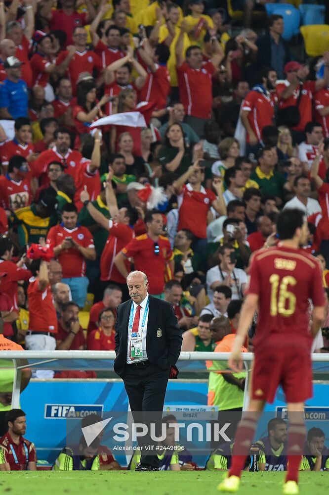 The 2014 FIFA World Cup. Spain vs. Chile