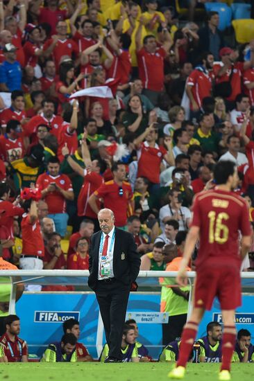 The 2014 FIFA World Cup. Spain vs. Chile