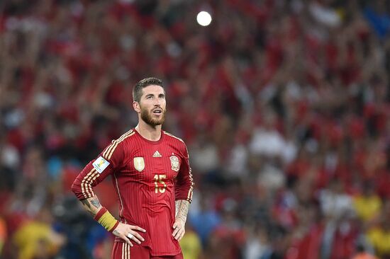 The 2014 FIFA World Cup. Spain vs. Chile