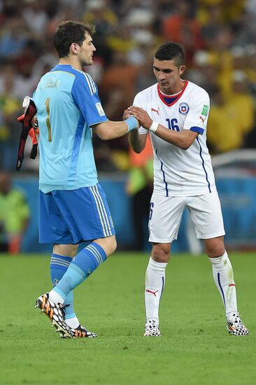 The 2014 FIFA World Cup. Spain vs. Chile