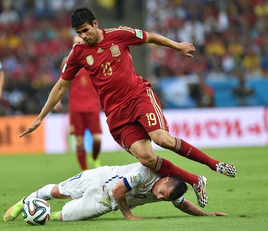 The 2014 FIFA World Cup. Spain vs. Chile