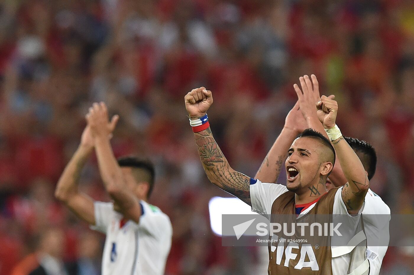 The 2014 FIFA World Cup. Spain vs. Chile