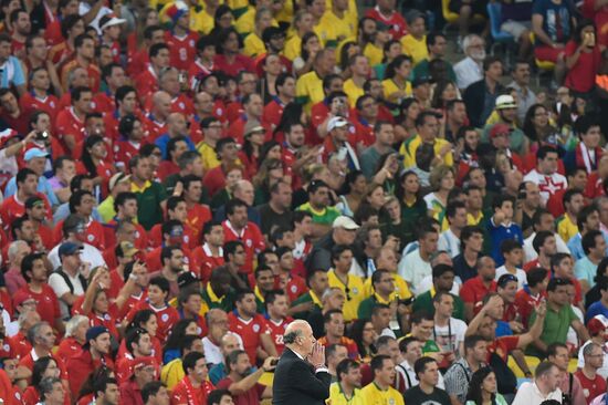 The 2014 FIFA World Cup. Spain vs. Chile