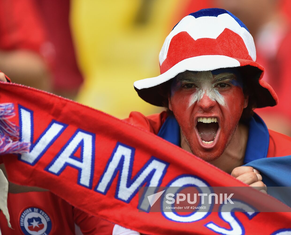 The 2014 FIFA World Cup. Spain vs. Chile