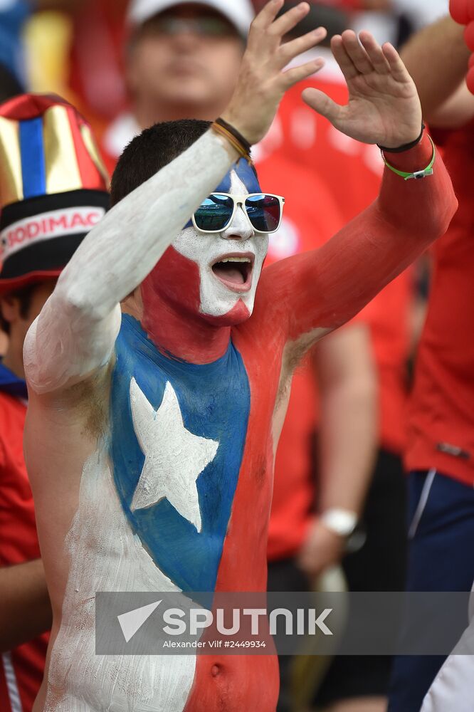 The 2014 FIFA World Cup. Spain vs. Chile