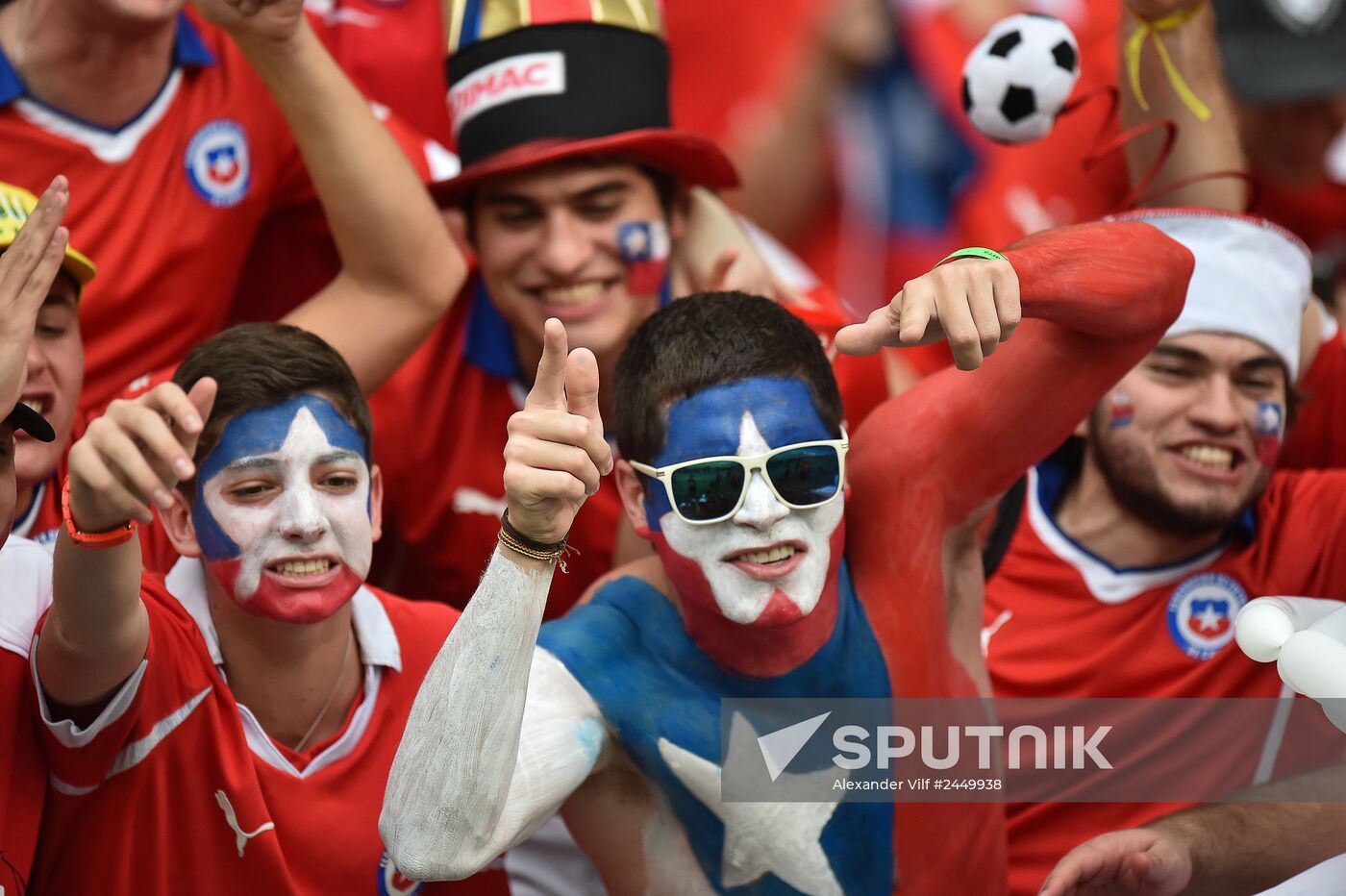 The 2014 FIFA World Cup. Spain vs. Chile