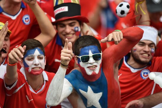 The 2014 FIFA World Cup. Spain vs. Chile