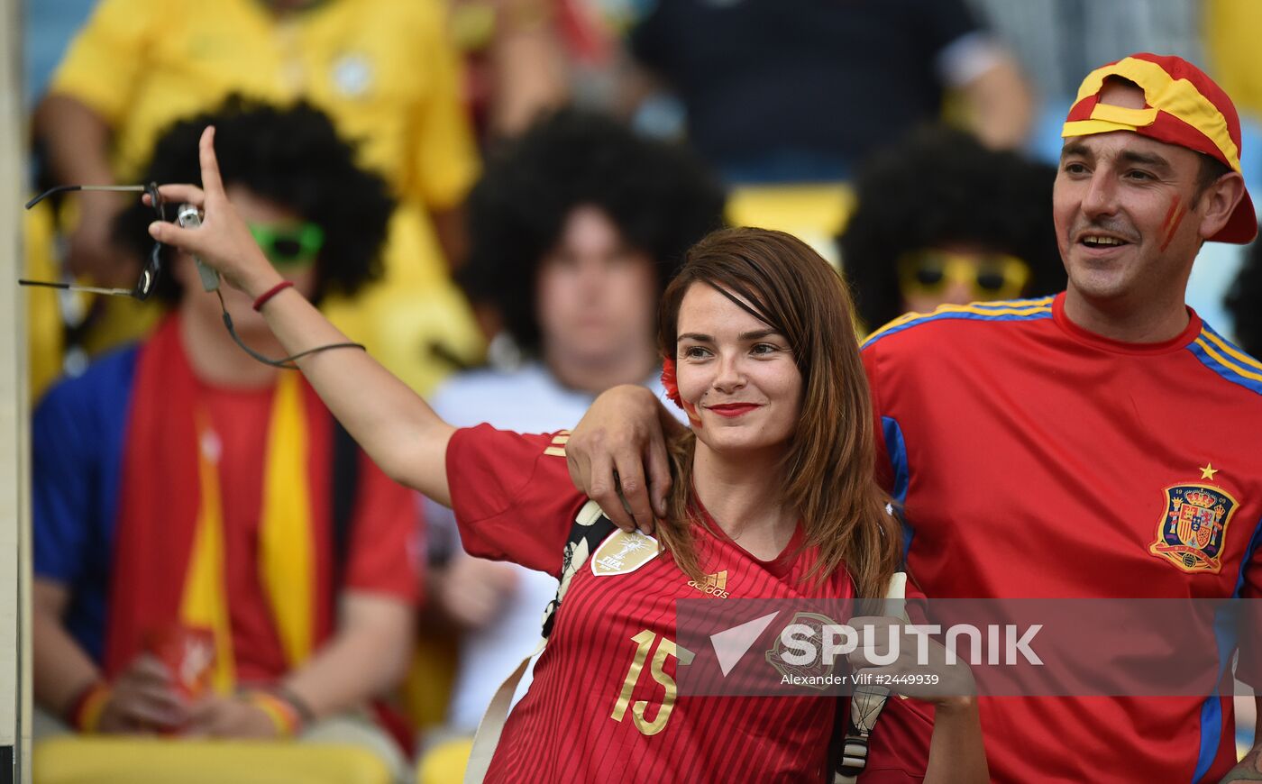 The 2014 FIFA World Cup. Spain vs. Chile