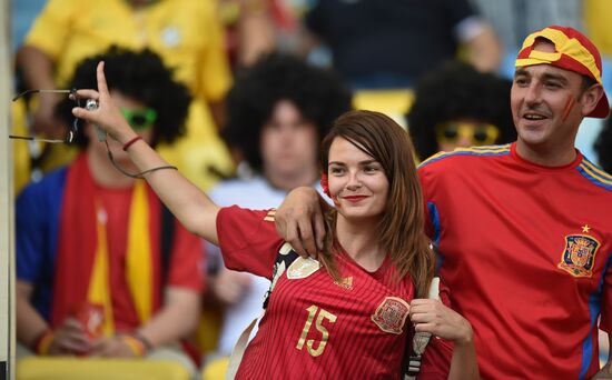 The 2014 FIFA World Cup. Spain vs. Chile