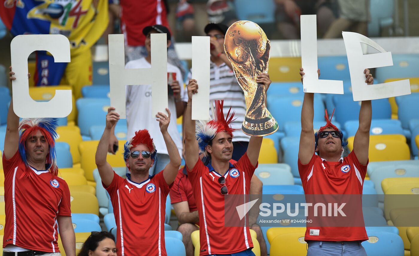The 2014 FIFA World Cup. Spain vs. Chile