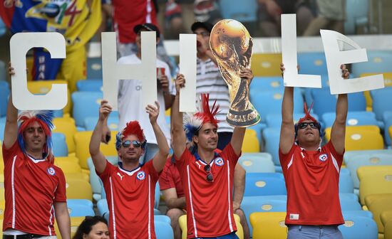 The 2014 FIFA World Cup. Spain vs. Chile