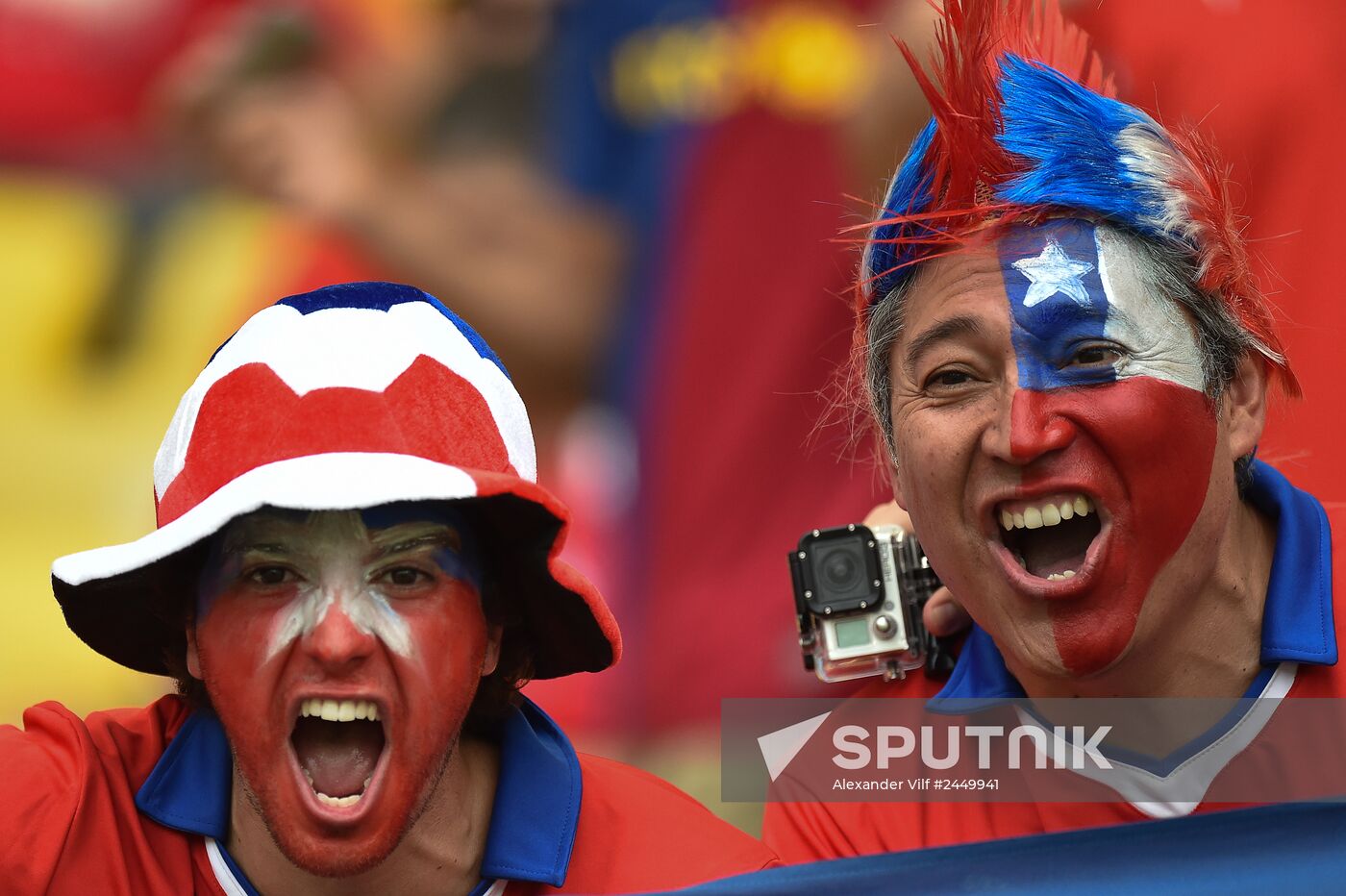 The 2014 FIFA World Cup. Spain vs. Chile