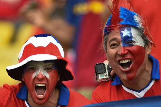 The 2014 FIFA World Cup. Spain vs. Chile