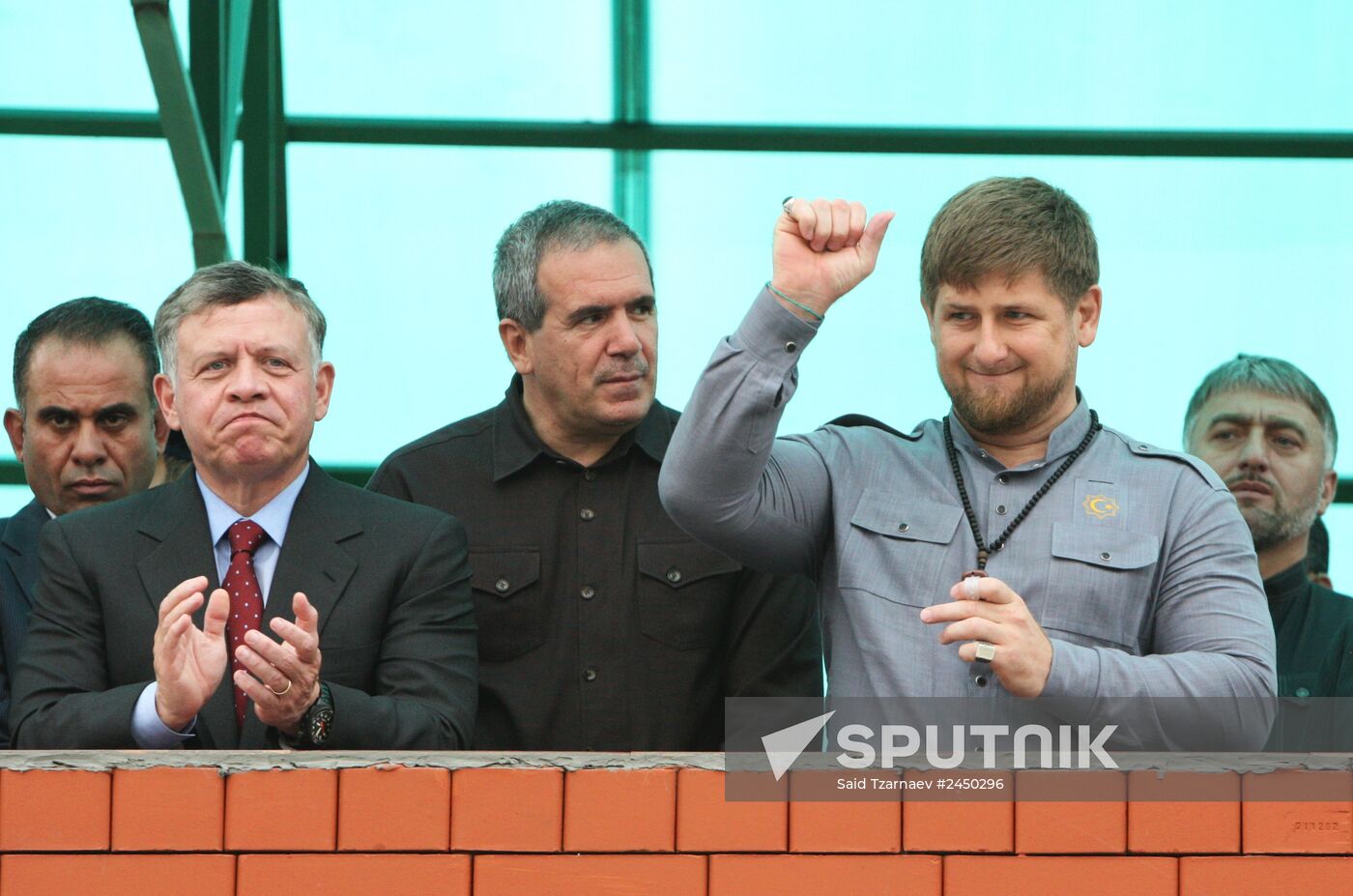 King Abdullah II of Jordan visits Chechnya