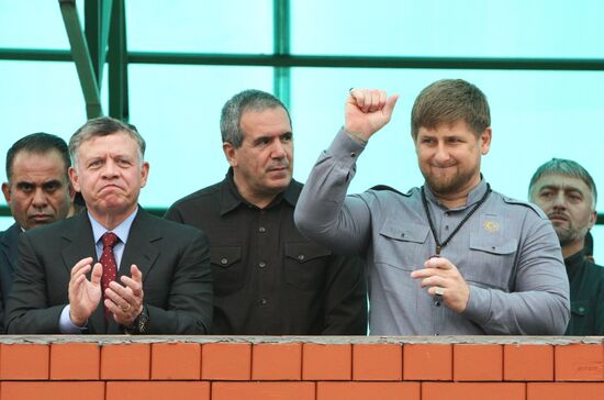 King Abdullah II of Jordan visits Chechnya