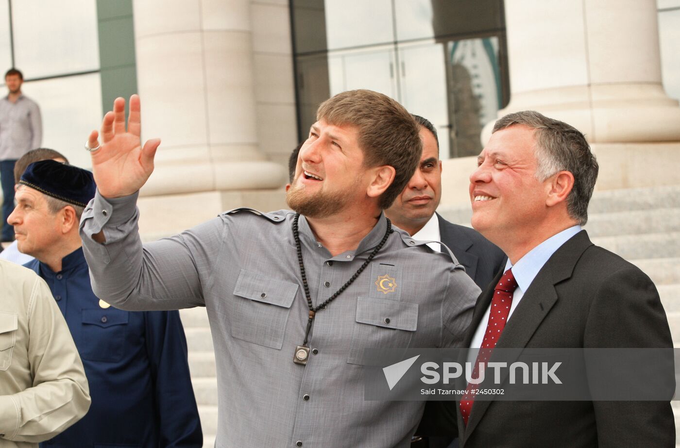 King Abdullah II of Jordan visits Chechnya