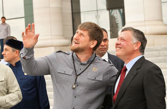 King Abdullah II of Jordan visits Chechnya