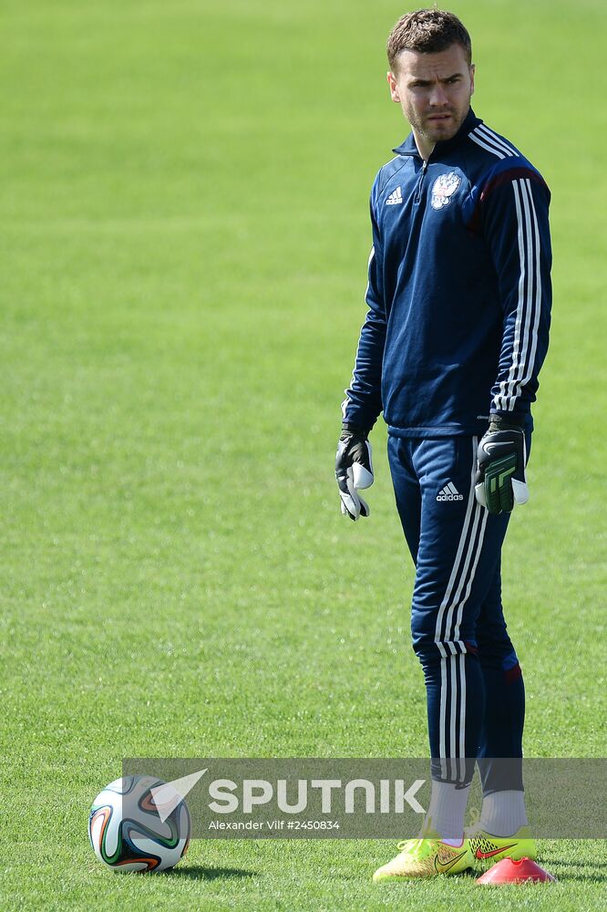 2014 FIFA World Cup. Training of the Russian national team