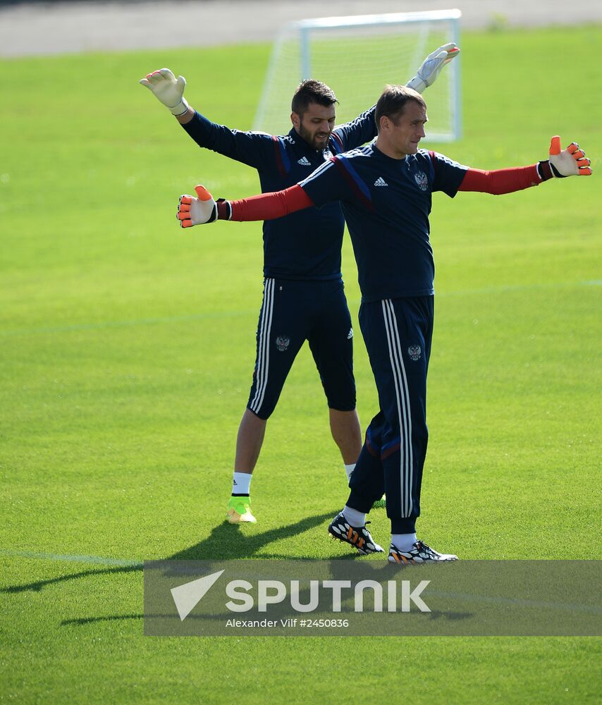 2014 FIFA World Cup. Training of the Russian national team