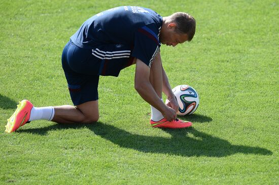 2014 FIFA World Cup. Training of the Russian national team