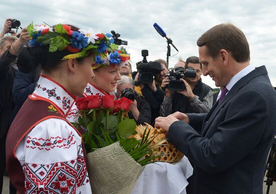 Sergei Naryshkin makes a working visit to Belarus