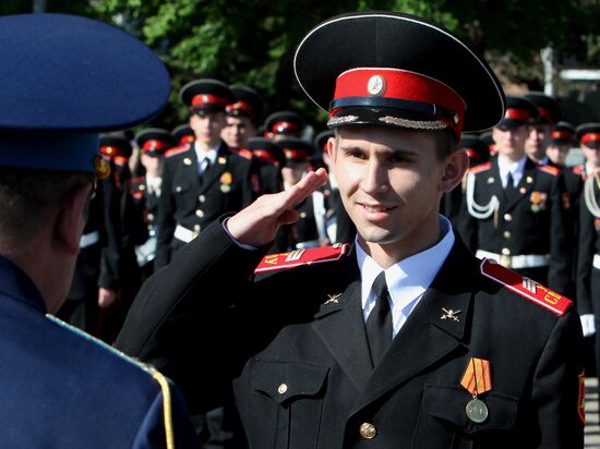 Graduation party at Ussuriysk Suvorov military school